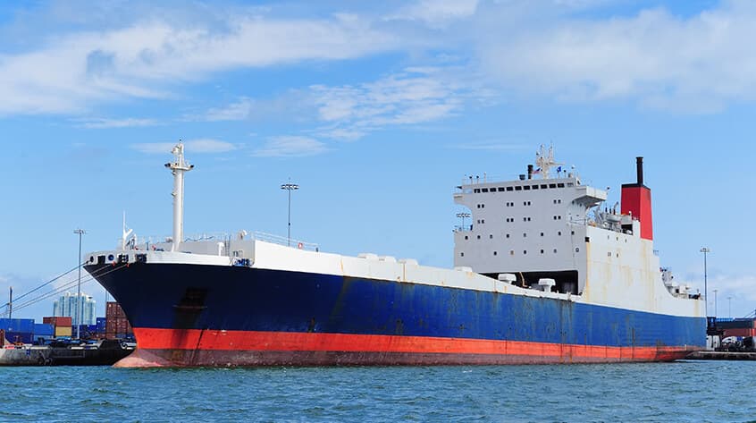 Ocean freight ship